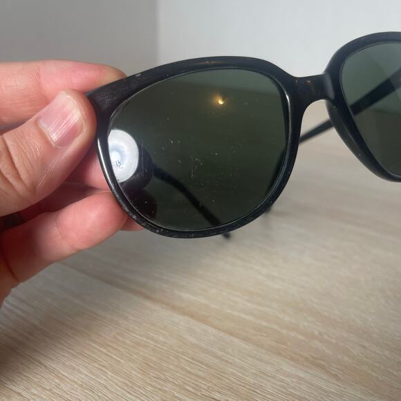 Vintage Bausch and Lomb Sunglasses Frame France Polished Black READ - Picture 12 of 16